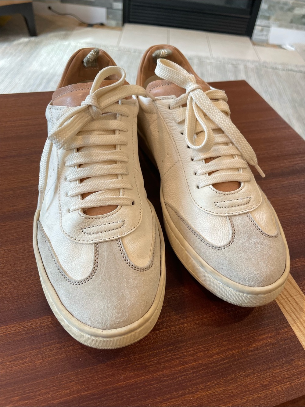 Officine Creative - Italian Leather - Off-White/Tan - Size 37.5 - Picture 2 of 4